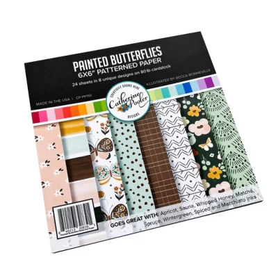 Painted Butterflies Patterned Paper for Catherine Pooler