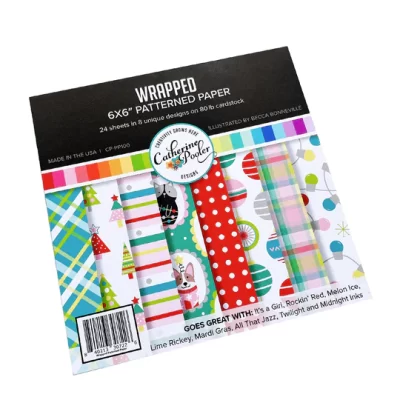 Wrapped Patterned Paper by Catherine Pooler